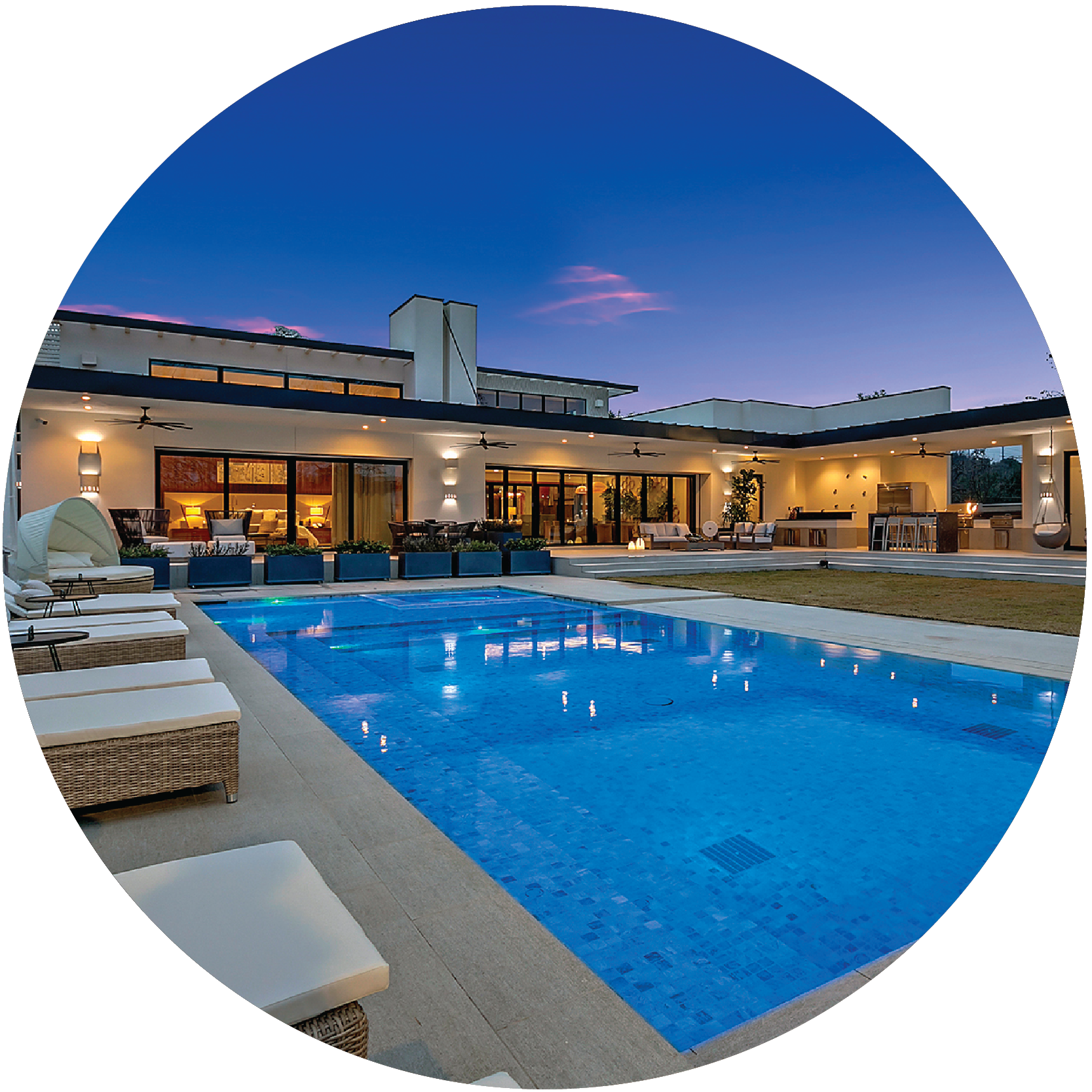 Caesar Stone Installed outdoor pool resort