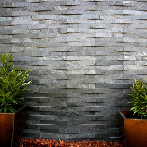 Silver Cladding Exterior Wall Feature
