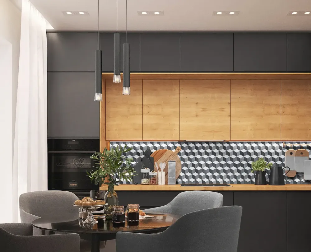 Terra Bella Cubist backsplash