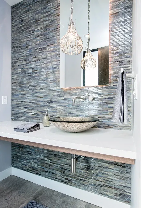 Lunada Bayu00a0Agate 1/2x4 Bricku00a0Abruzzo Pearl