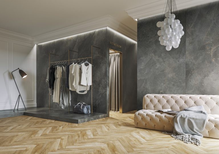 Mastertone Graphite Luxe Retail Dressing Room