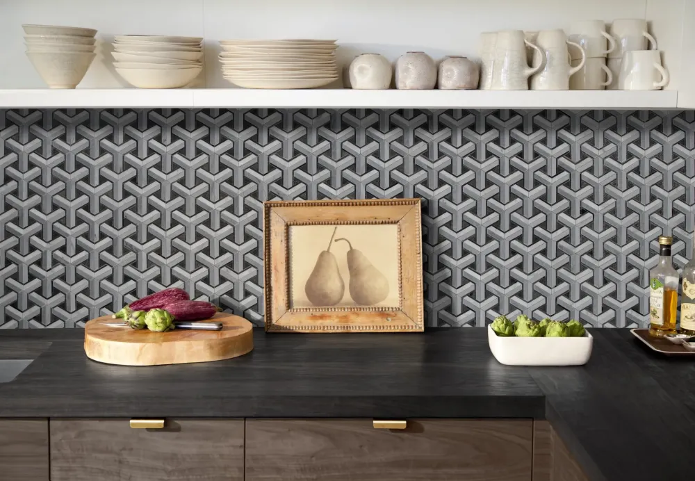 Terra Bella Triton Mosaic backsplash