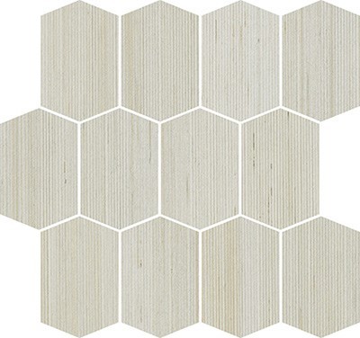 Bambusa losanga mosaic tile in color Bianco ECWBAM309944