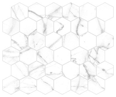 Cava 2 inch hexagon mosaic gray ECWCAV313703