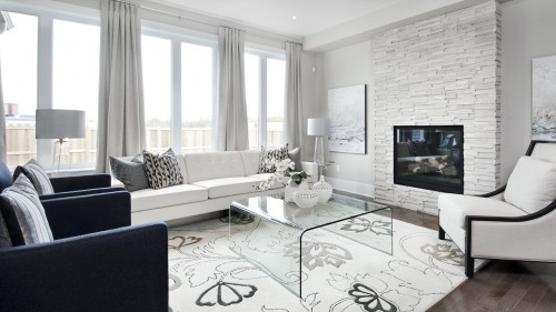 Luxurious Ledger Stone Living Room