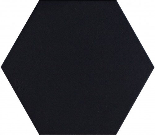 Studio Hex 8x9 hexagon tile in color Black ECWSTU310878