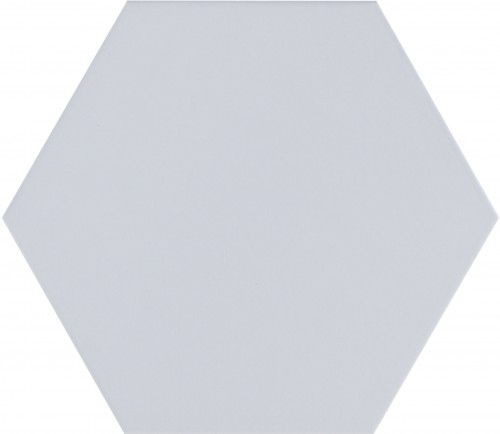 Studio Hex 8x9 hexagon tile in color Silver ECWSTU310879