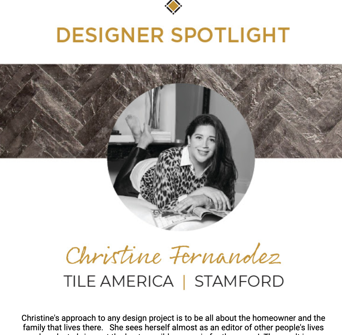 Designer Spotlight - Christine Fernandez