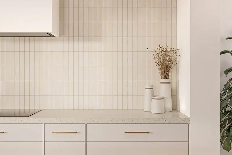 Martini collection in Sand in a vertical stack pattern