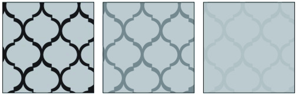 Grout colors as a design element