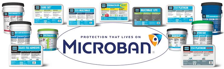 Protection that lives - Microban from Laticrete