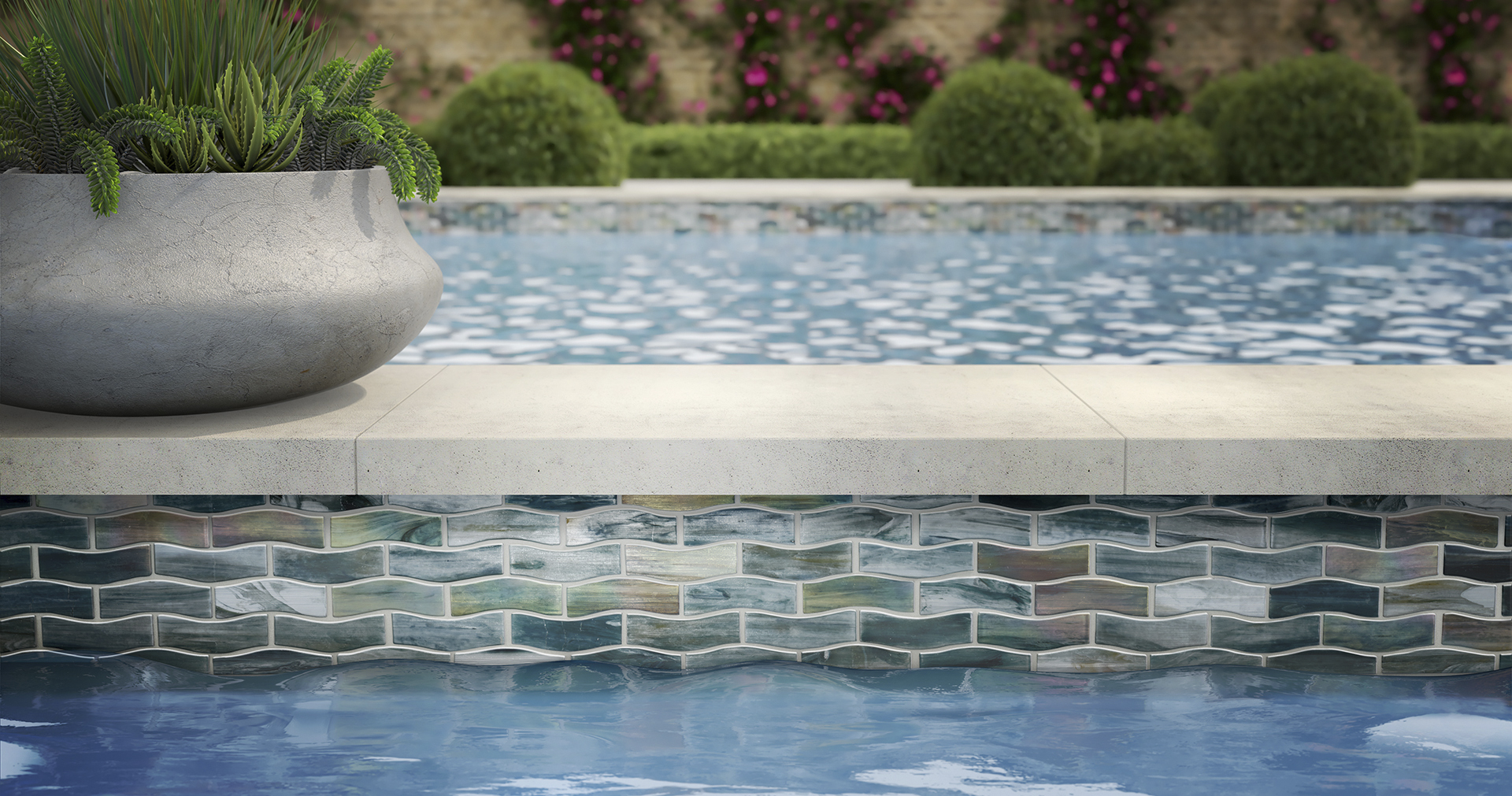 Glass Pool tile