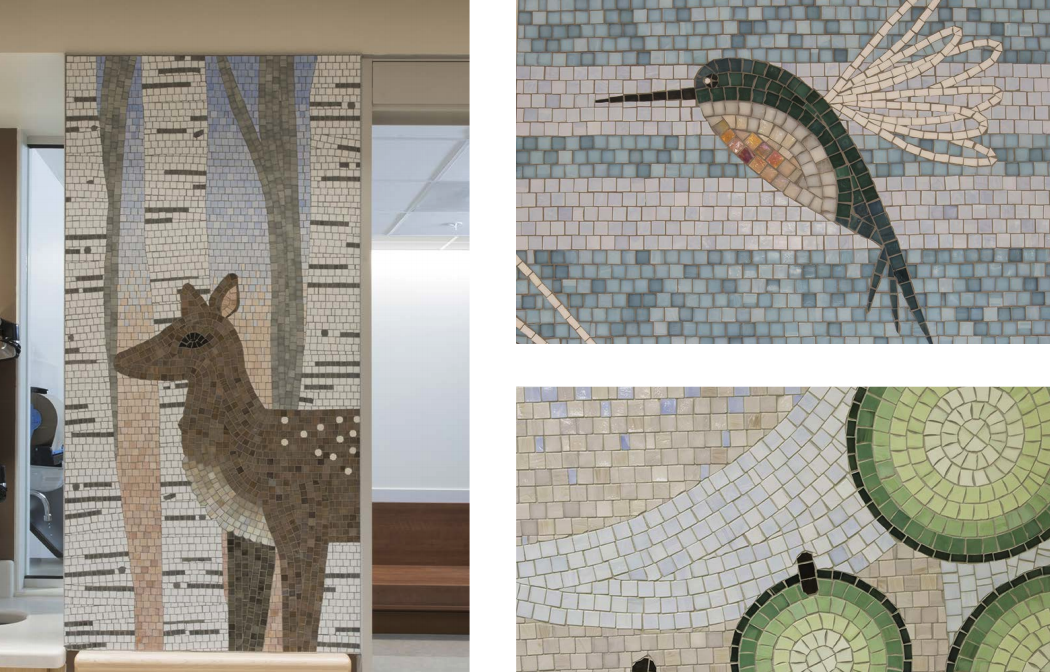 SICIS mosaics are antibacterial antimicrobial and self sanitizing - perfect for hospitals