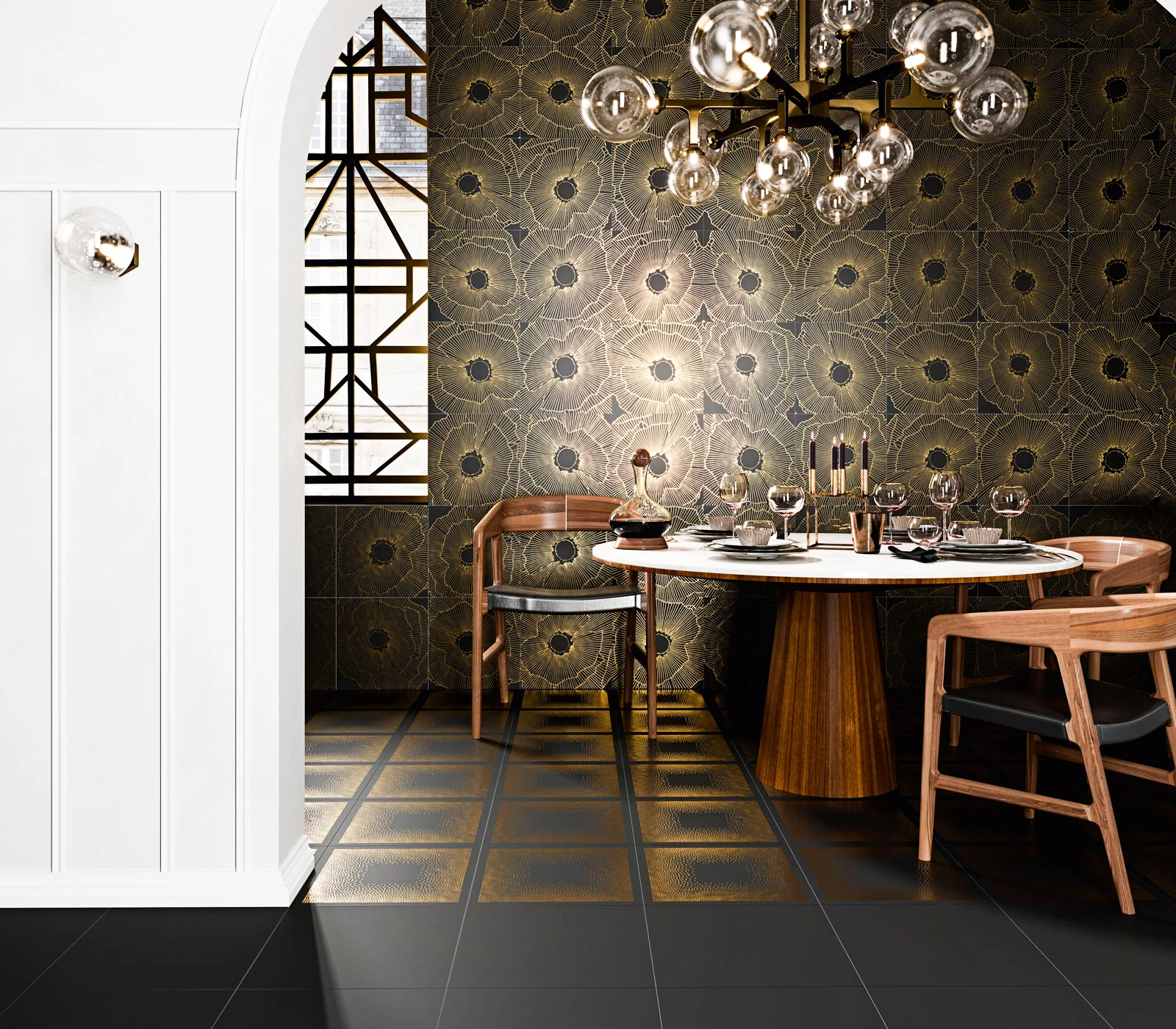 living, dining, foyer