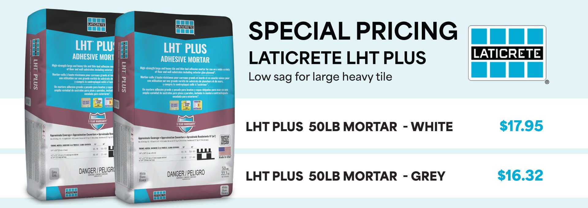LHT Plus Special Pricing