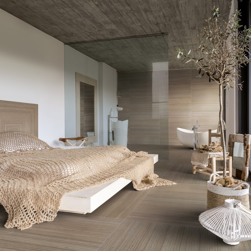 Bambusa brings the look of bamboo with the durability of porcelain