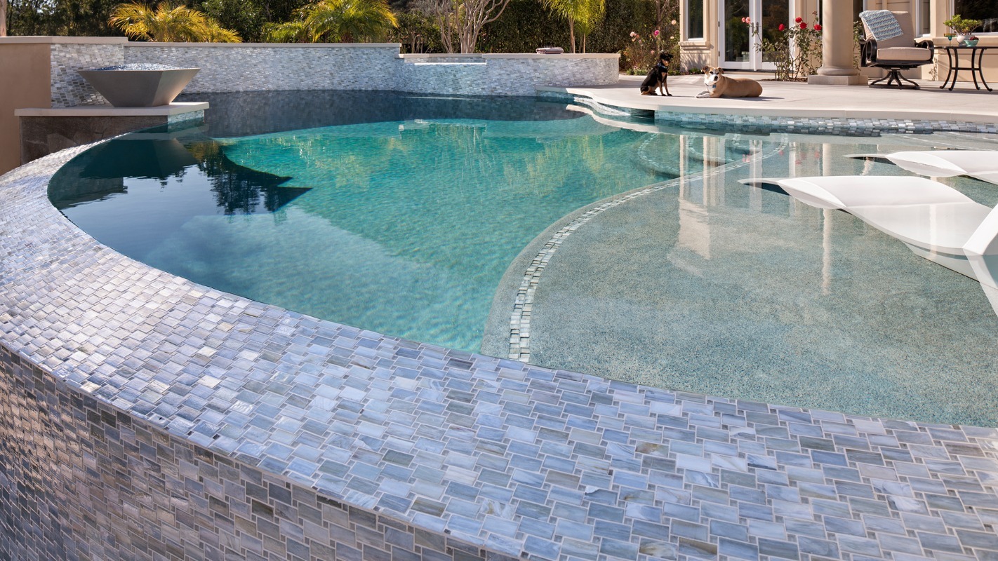 CocoKeeling Pool surround - Lunada Bay Tile from Tile America