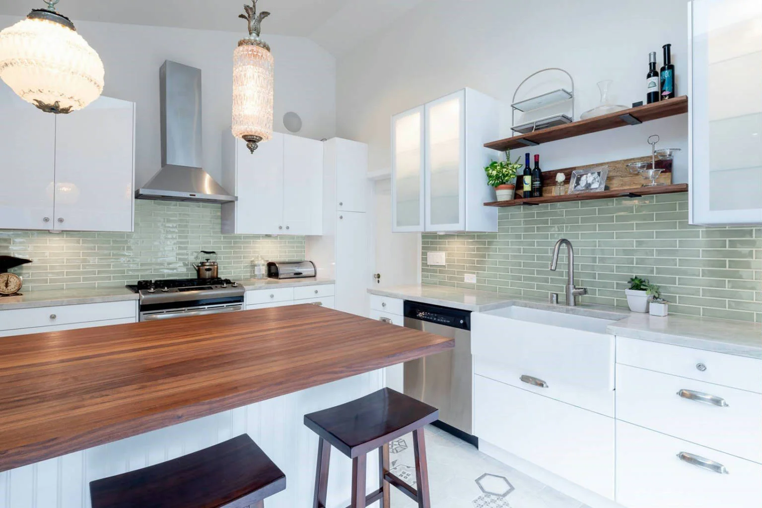 Adex Studio Fern Field Tile Kitchen Backsplash