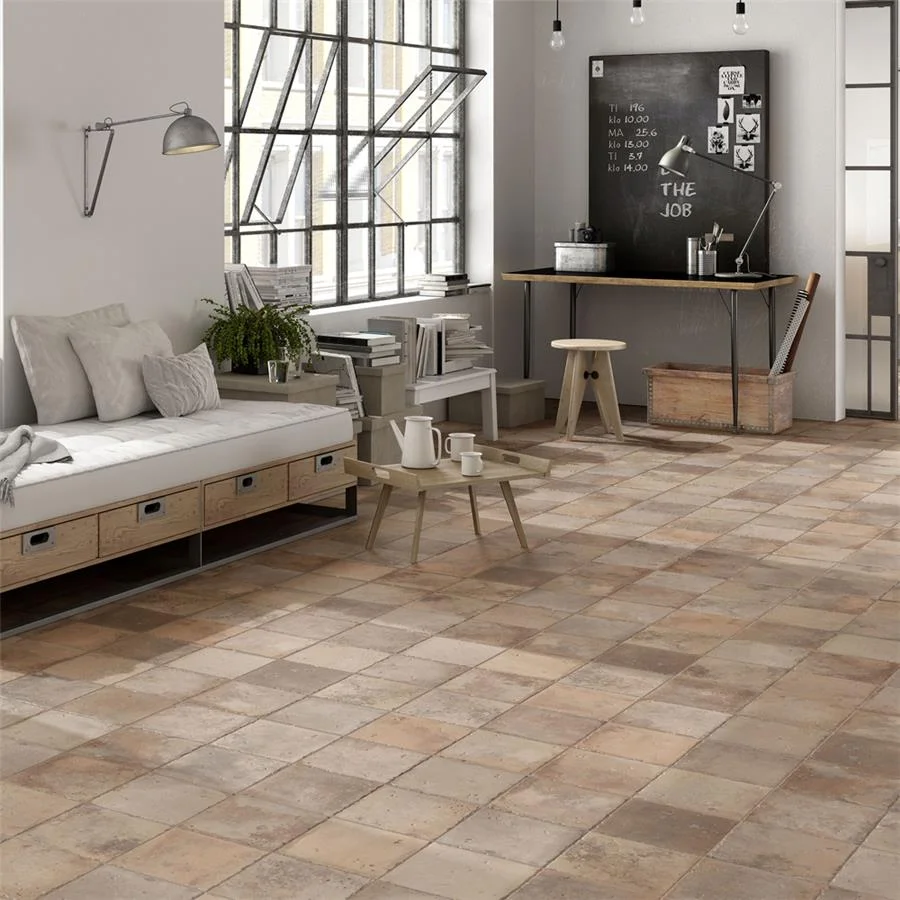 SomerTile Kings Alora Clay Living Room Floor