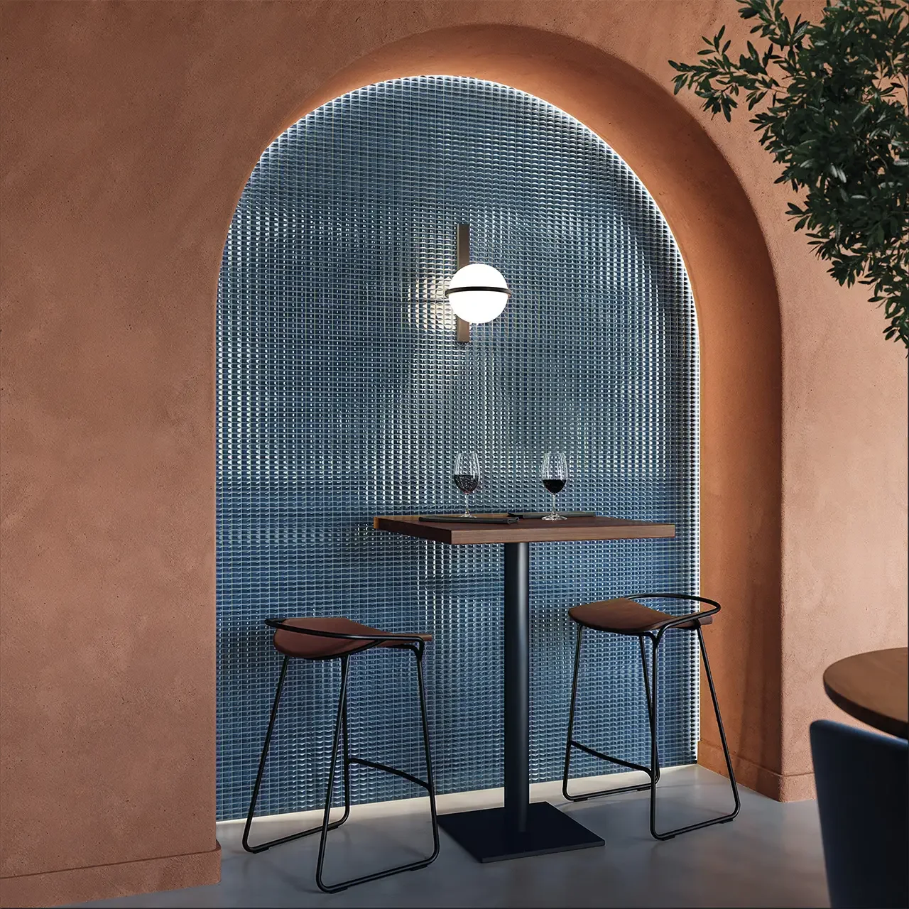 WOW 3DB Diamond Saphire Glossy Bar Wall