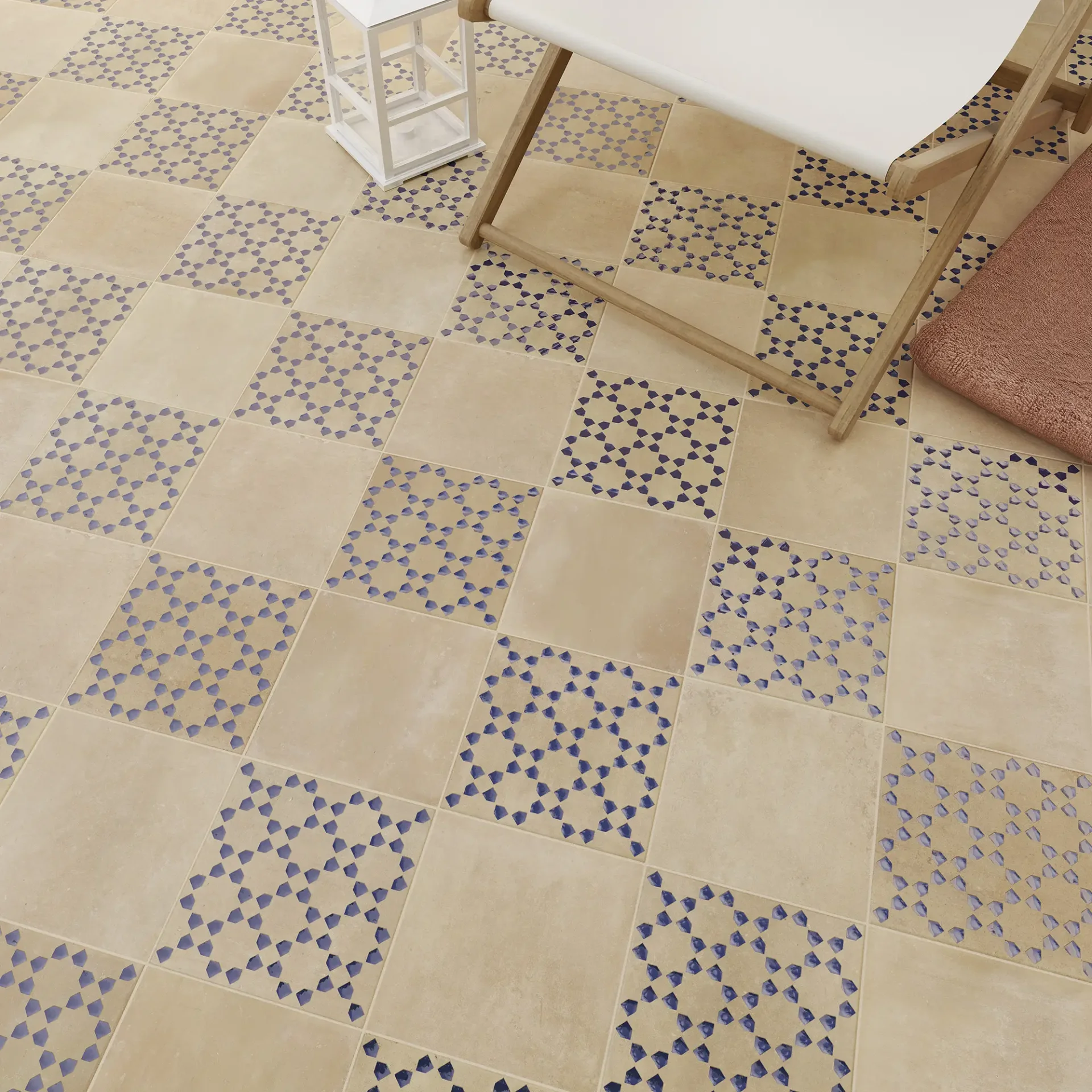 WOW Bejmat Biscuit and Azul Matte Floor