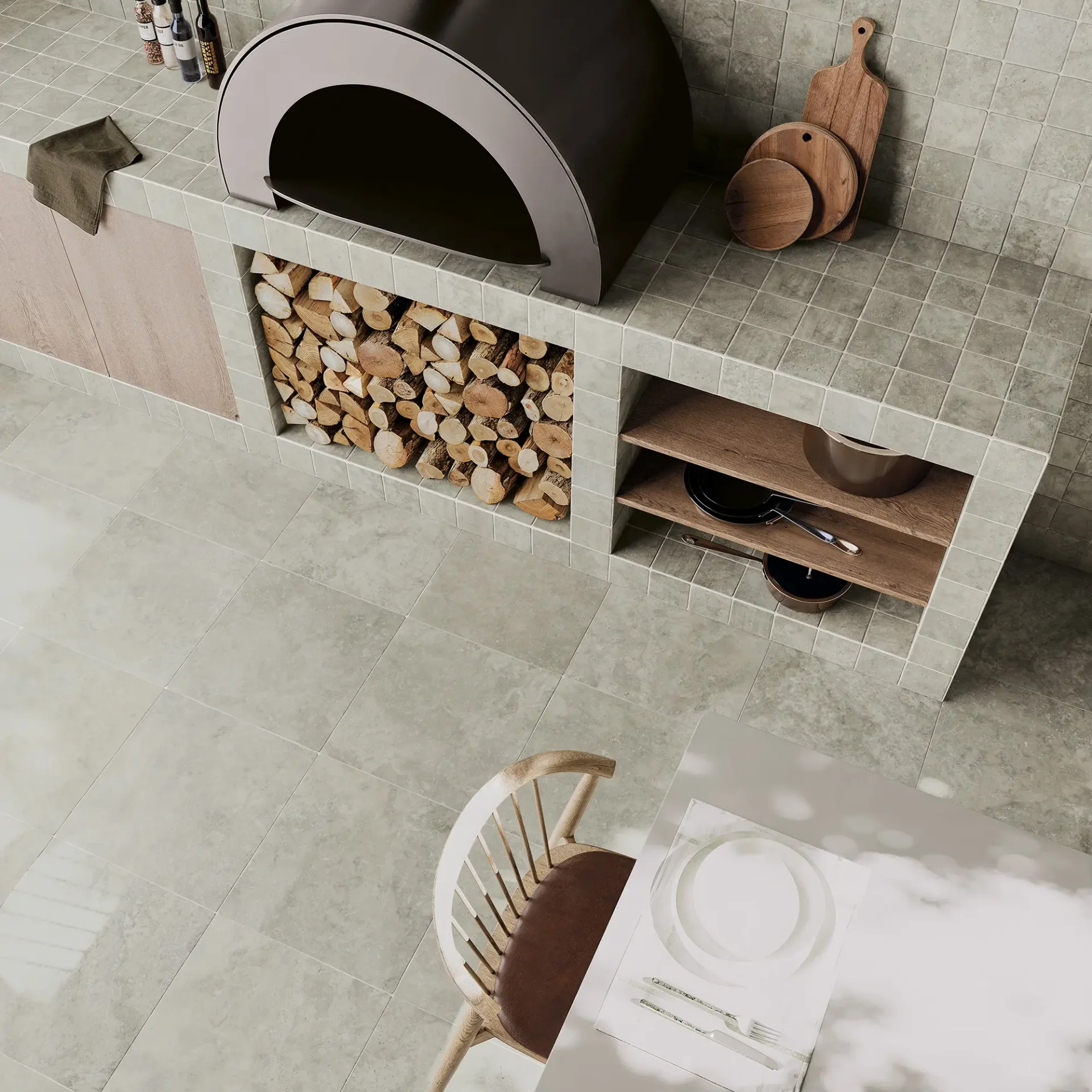 WOW Cross Cut S and XXL Silver Floor